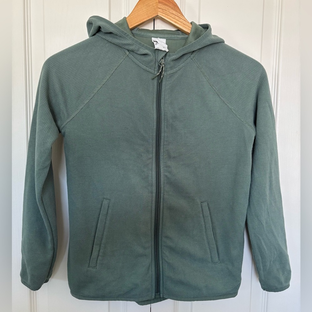 All in Motion Kids Sage Green Zip-Up Hoodie(M)(8)
